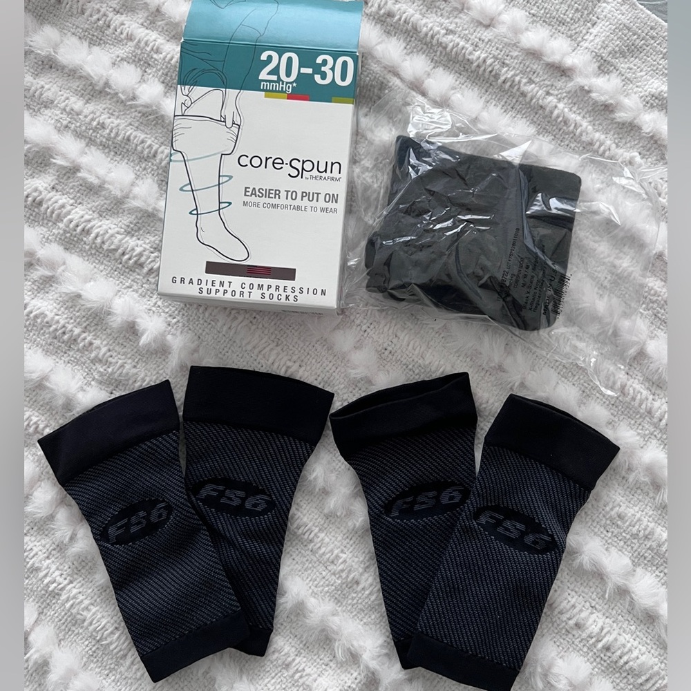 Core-Spun Gradient Compression Socks